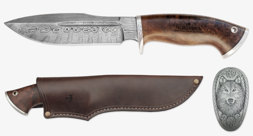 Bowie Knife "white Wolf" - Northmen White Wolf Knife, transparent png download