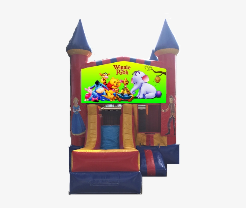 Combo Castle Front Slide Winnie The Pooh - Winnie The Pooh, transparent png download
