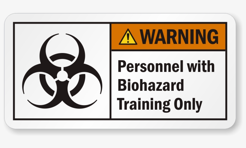 Ansi Warning Label - Biohazard Symbol, transparent png download