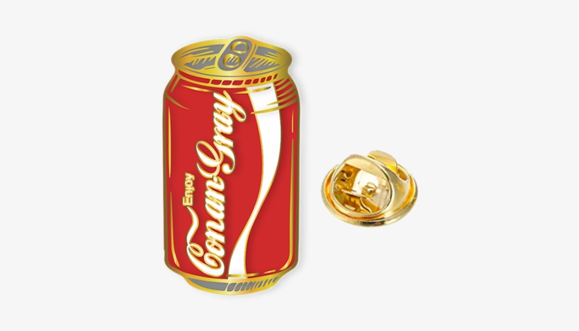 Red Soda Can Enamel Pin - Coca-cola, transparent png download