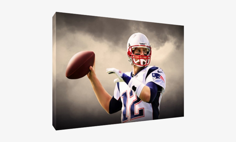 Details About New England Patriots Tom Brady Poster - Kick American Football, transparent png download