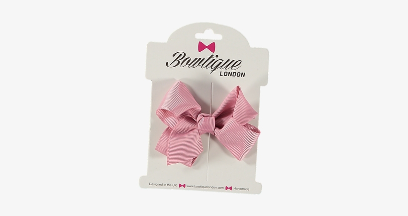 Bowtique London Pink Grosgrain Bow Hair Clip - Wedding Favors, transparent png download