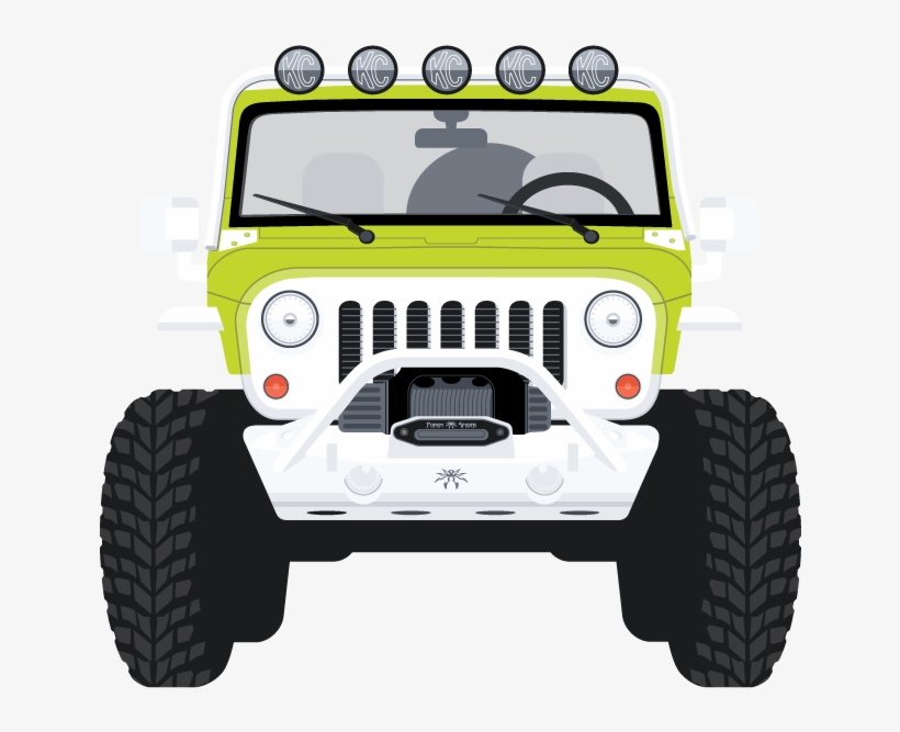 The Jive Jeep - Jeep Front Pic Png, transparent png download
