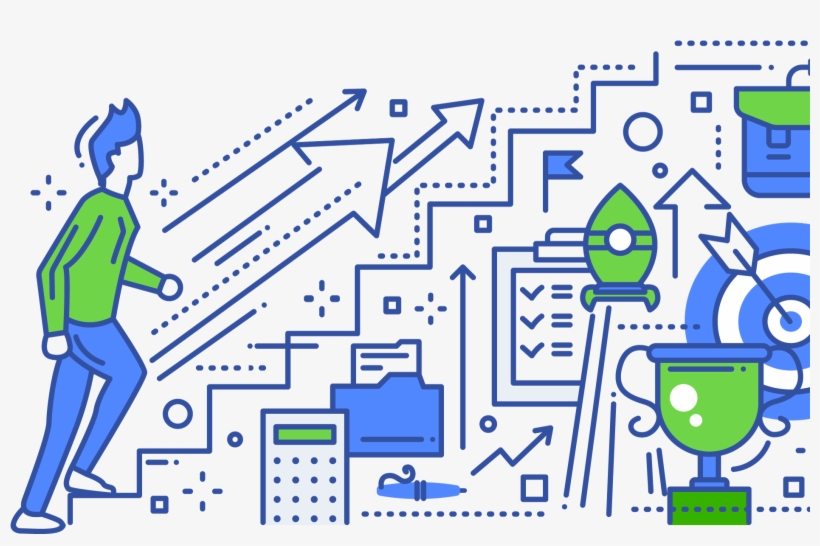 Personal Growth Is A Choice We Make Every Day - Horizontal Or Vertical Career Growth, transparent png download