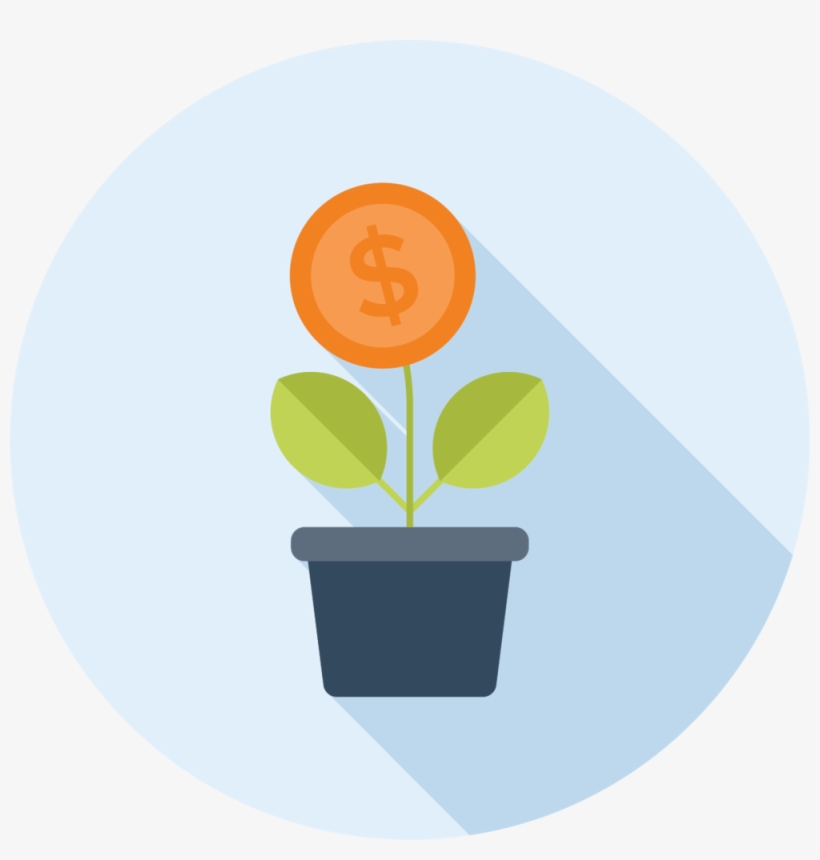 Growth - Vector Icon Investasi, transparent png download