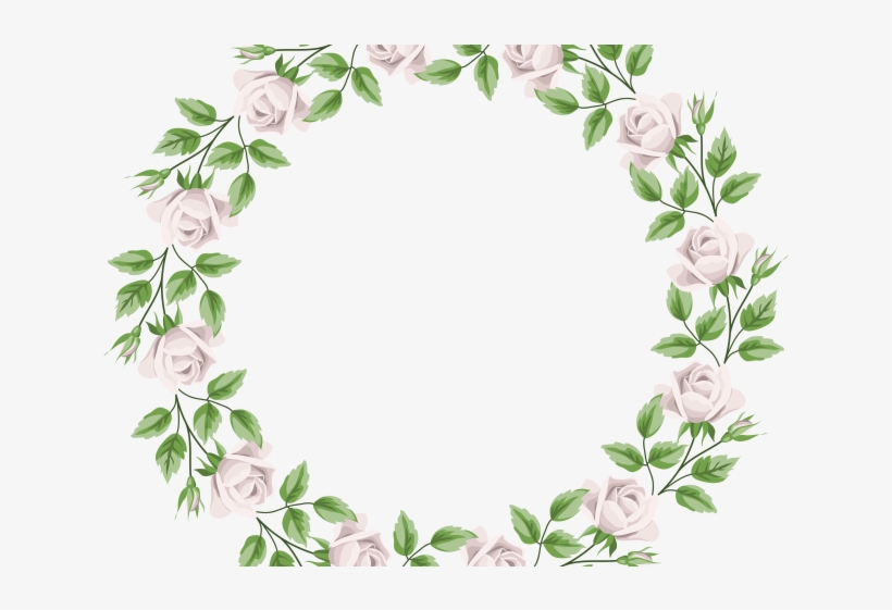 Border Clipart Rose - Transparent Frame Flower Clipart, transparent png download