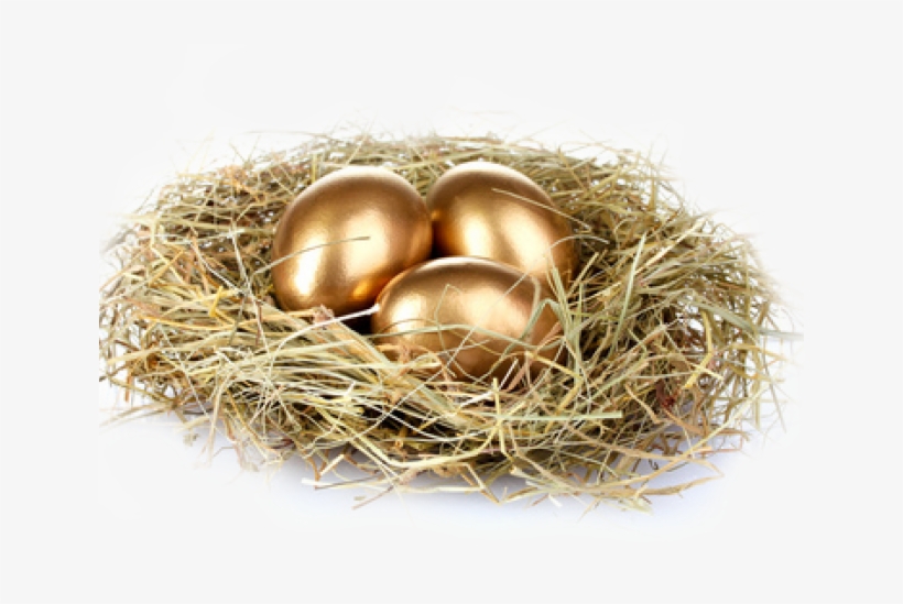 Golden Eggs In Nest, transparent png download