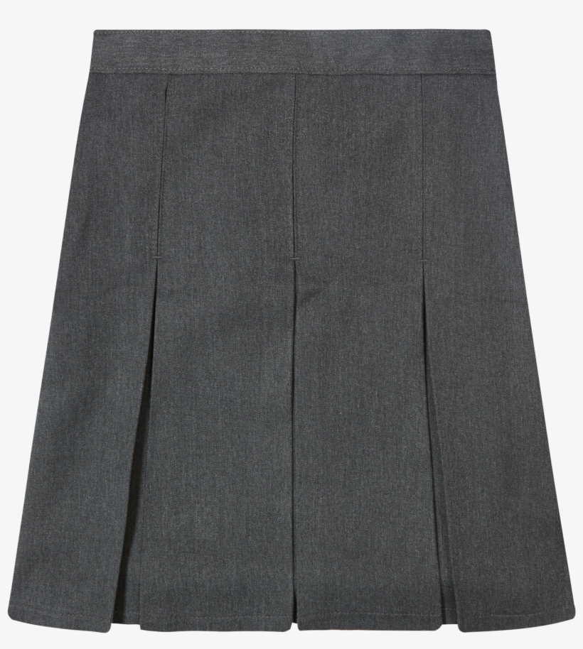 Grey Girls' Traditional Skirt With Permanent Pleats - Faltenrock Grau 146, transparent png download