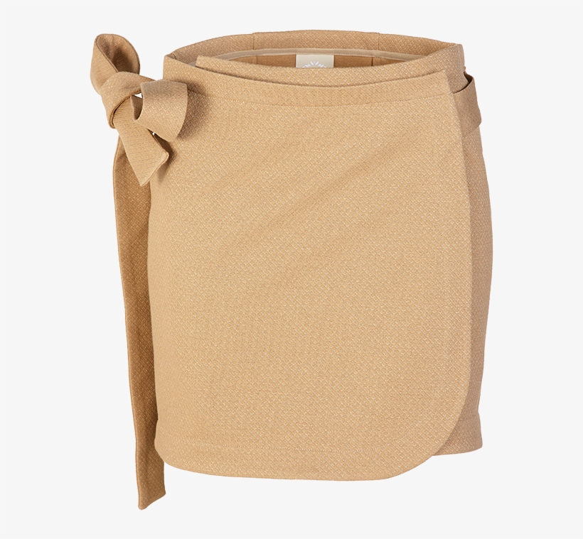 Justine Leconte Jacquard Brown Silver Wrap Skirt Lc-7 - Tennis Skirt, transparent png download