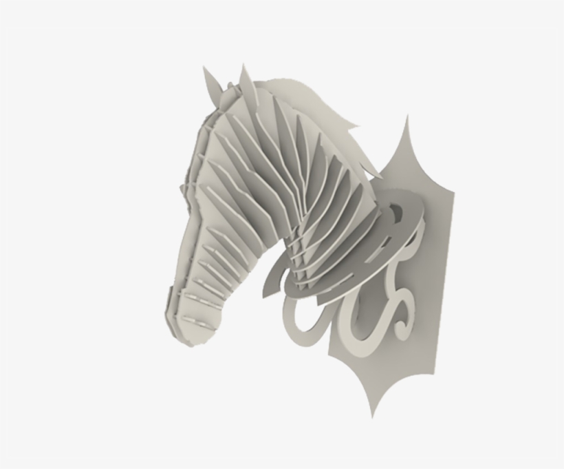 Faux Horse Head - Cardboard Horse Head Diy, transparent png download