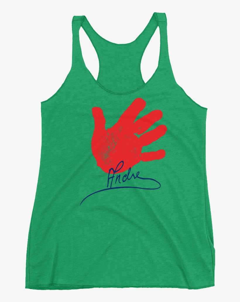 Andre The Giant "handprint Signature" Women's Racerback - Top, transparent png download