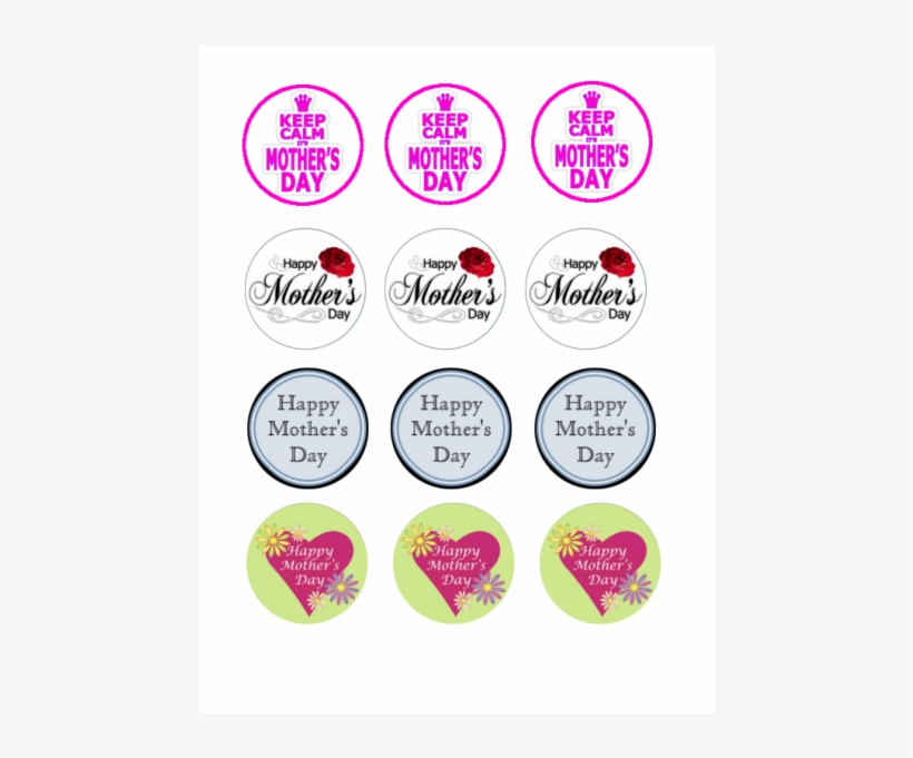 Mothers Day-600x600 - Happy Mothers Day Cupcake Toppers, transparent png download