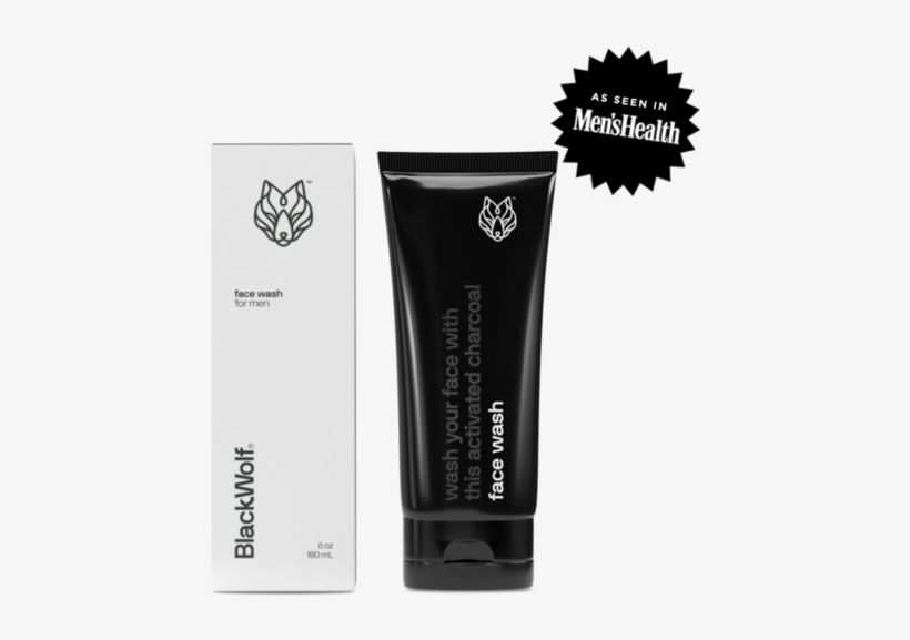 Activated Charcoal Face Wash Black Wolf Skin Care PNG Image
