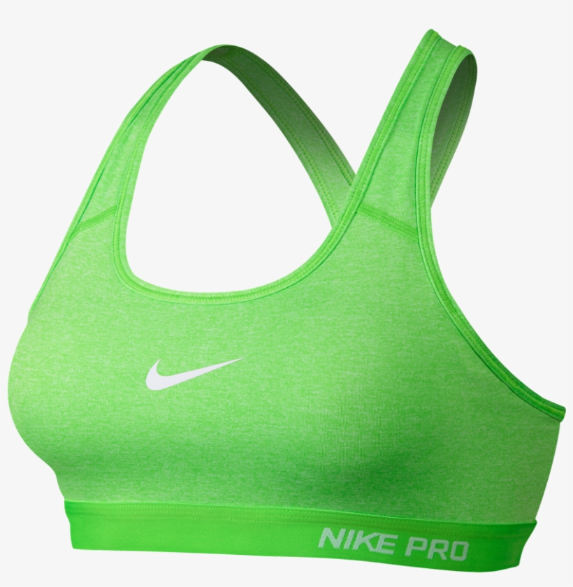 Nike Women's Pro Classic Padded Bra Action Green - Brassiere, transparent png download
