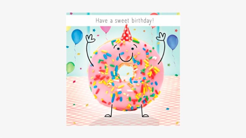 Birthday Funky Quirky Unusual Modern Cool Card Cards - Donut Smoke, transparent png download