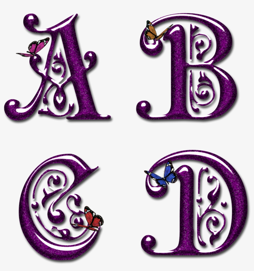 Me Gusta - - Letra D Con Mariposa, transparent png download