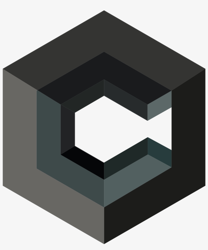 Geometric Logo C Cube - Illustration, transparent png download