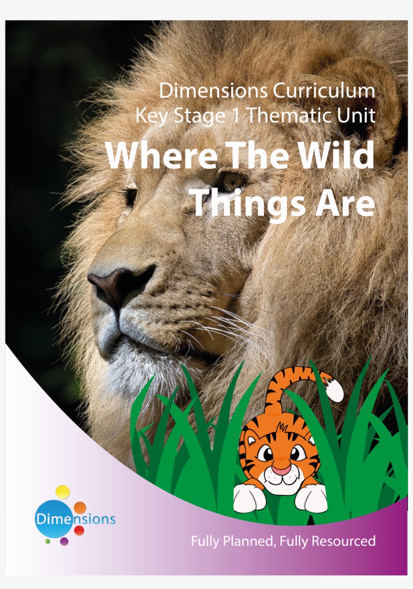 Where The Wild Things Are Front Cover - Masai Lion, transparent png download