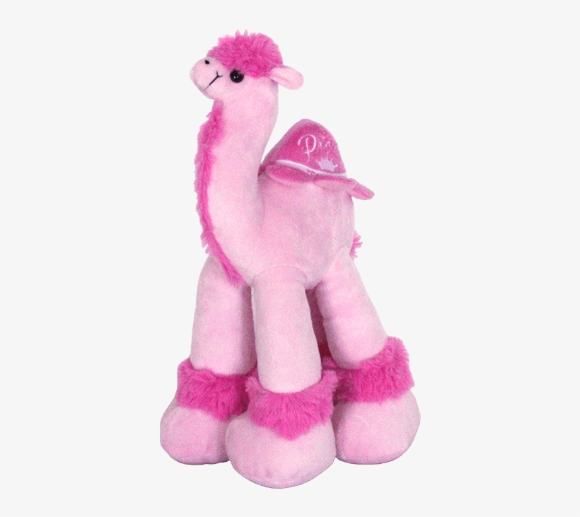Pretty Pink Plush Camel With Jerusalem Princess On - Stuffed Toy, transparent png download