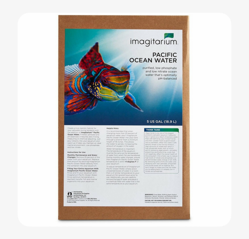 Jelly-approved Boxed Saltwater - Imagitarium Pacific Ocean Water, transparent png download