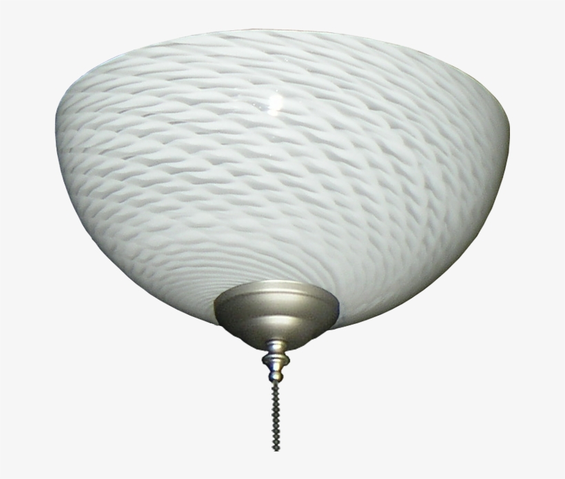 Picture Of 2261 Clear With White Swirl Hand-blown Specialty - Ceiling, transparent png download