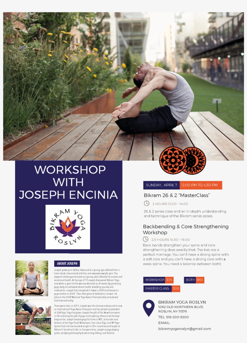 Back Bending And Core Strengthening Workshop2019 02 - Online Advertising, transparent png download