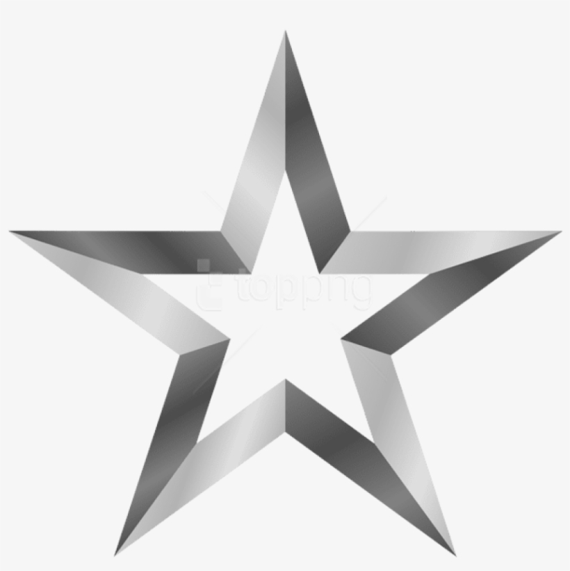 Free Png Download Silver Star Clipart Png Photo Png - Clear Background Star Png, transparent png download