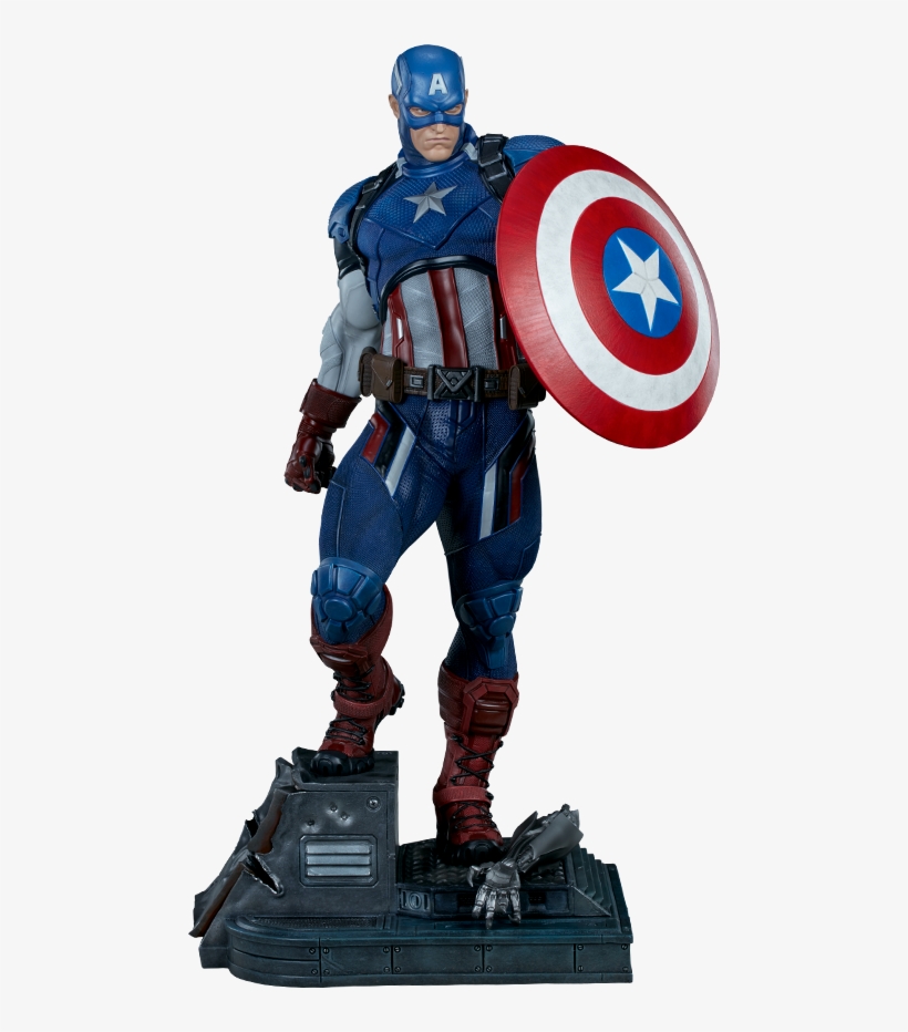 Sideshow Collectibles Captain America Premium Format - Capitão America Figure Action, transparent png download