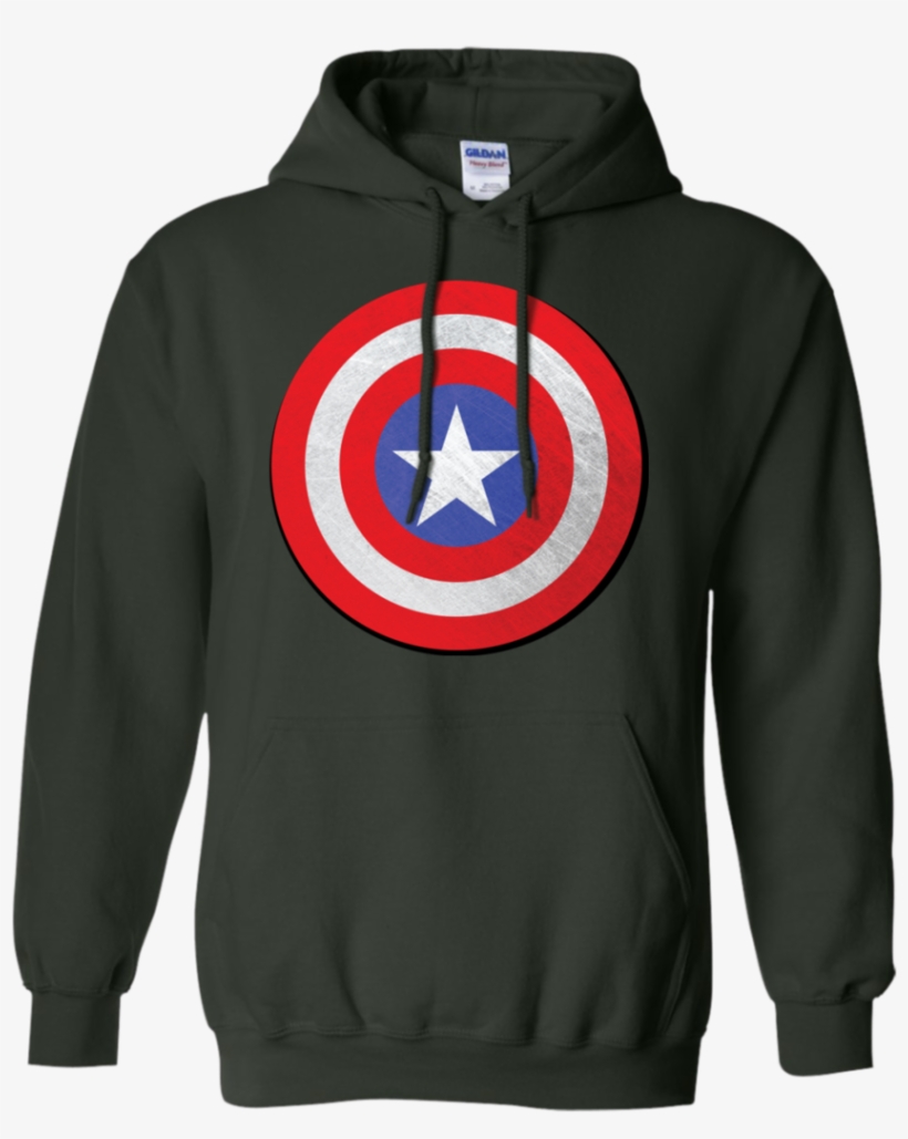 The Captain Captain America Shield T Shirt & Hoodie - T-shirt, transparent png download