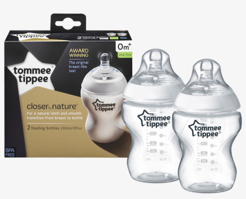Tommee Tippee Closer To Nature - Tommee Tippee Bottles 260ml, transparent png download