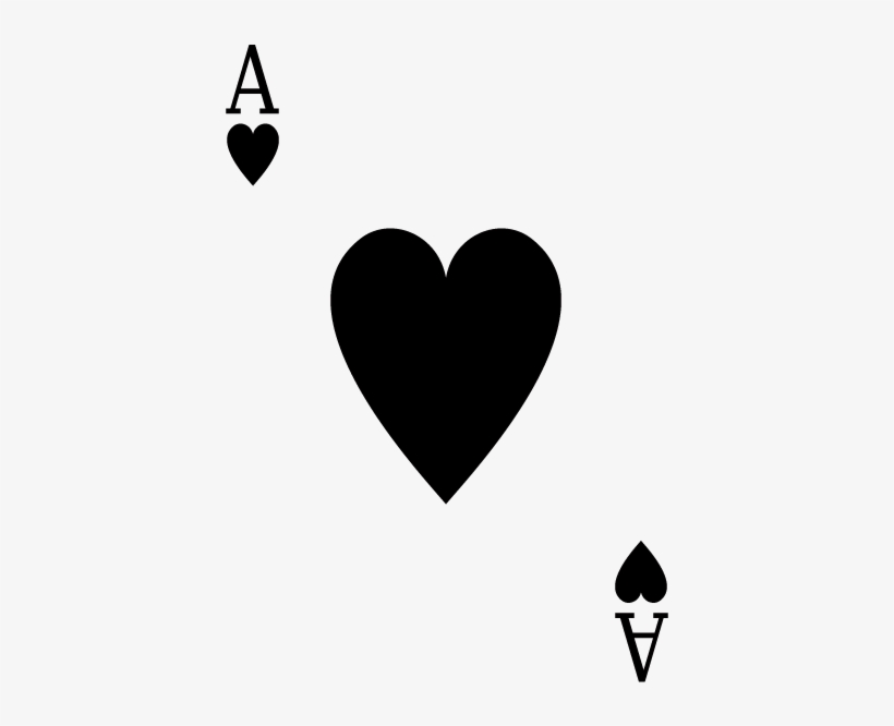 700 X 700 8 - Black Ace Of Hearts, transparent png download