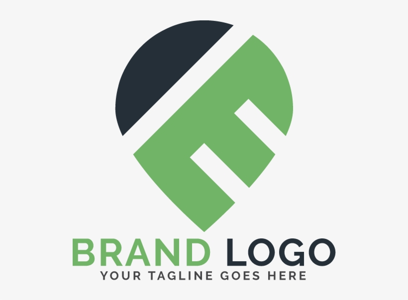 Map Pin Letter E Vector Logo - Graphic Design, transparent png download