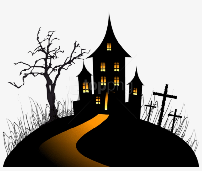 Free Png Download Halloween Creepy Castle Png Images - Halloween Clipart Castle, transparent png download