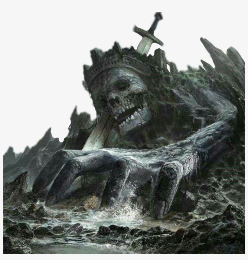 Skull Island Background Sticker - Sci Fi Fantasy Horror Art, transparent png download