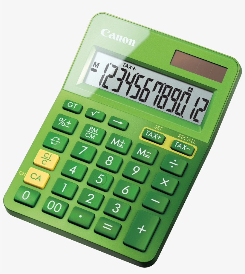 Lifestyle Mini Desktop Calculator, Metallic Green Canon Canon Ls 123k
