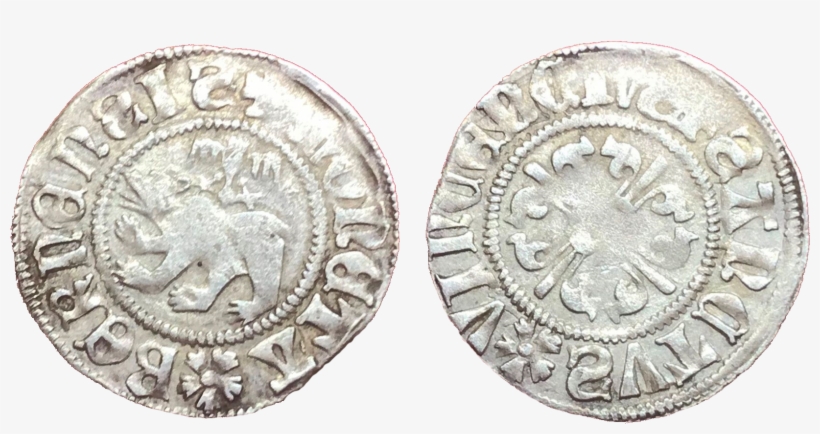 1 Funfer, Bear Left In Dotted Circle, Circular Legend - Coin, transparent png download