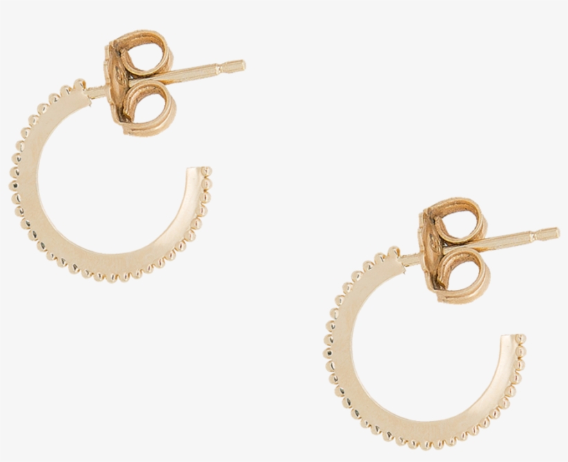 Mini Dotted Hoop - Earrings, transparent png download