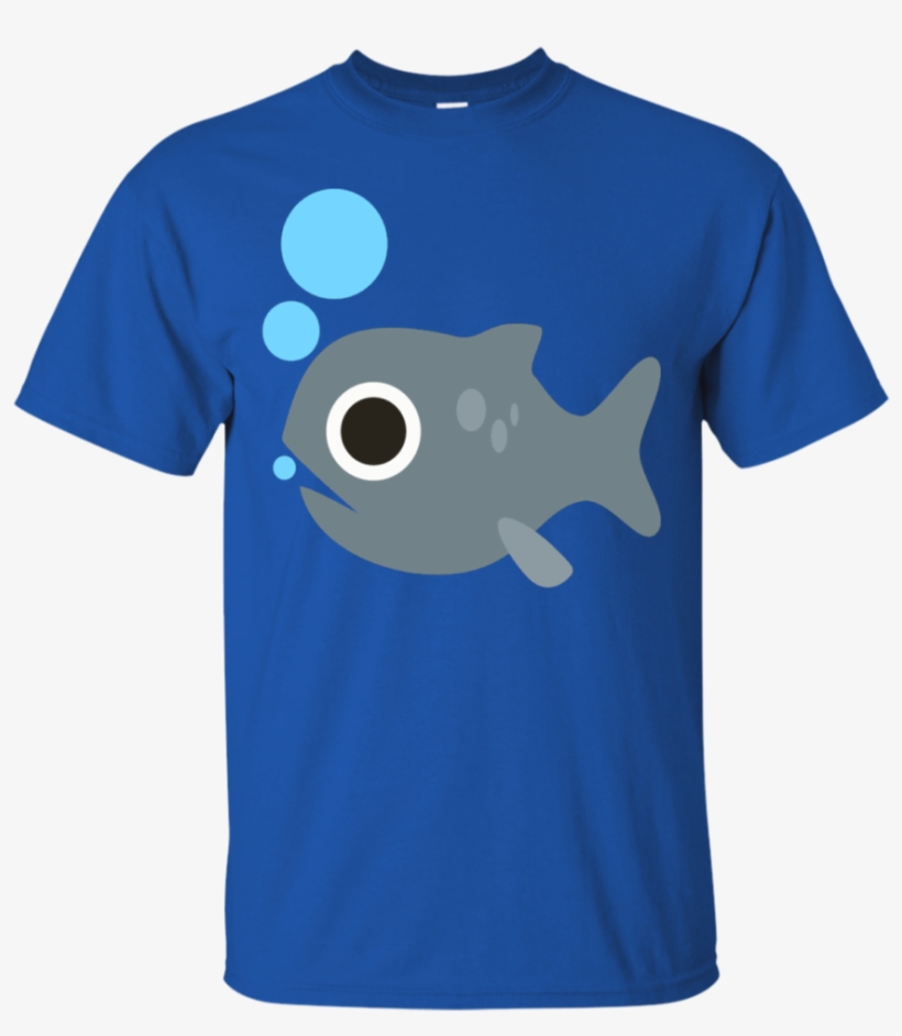 Fish Blowing Bubbles Emoji T-shirt - Agent Orange Shirt, transparent png download