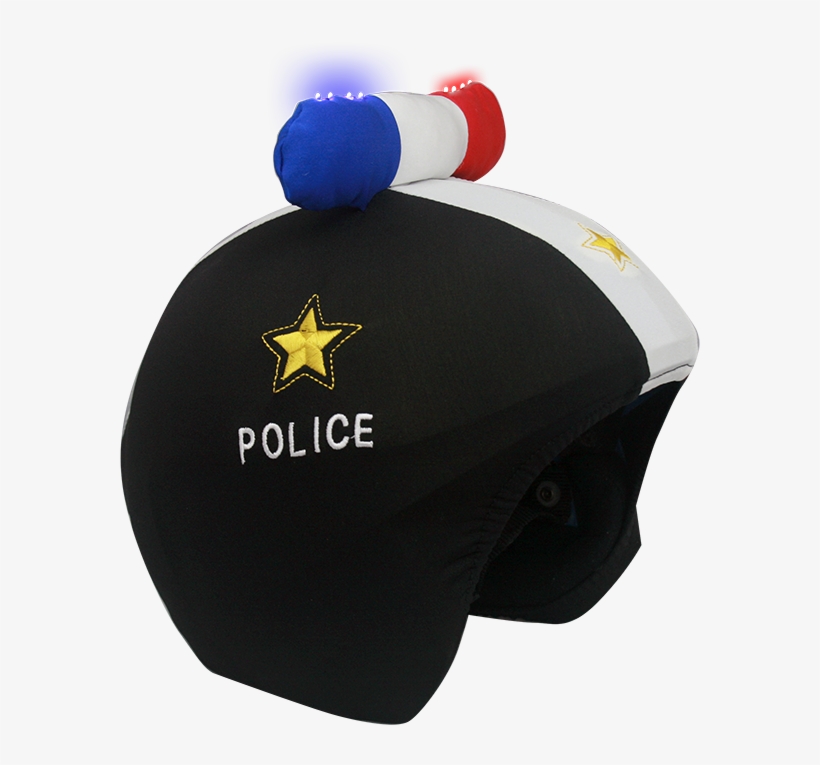 Led Police - Fundas Para Casco Esqui, transparent png download