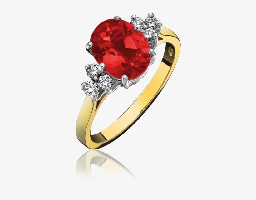 Fire Opal & Diamond Ring - Pre-engagement Ring, transparent png download