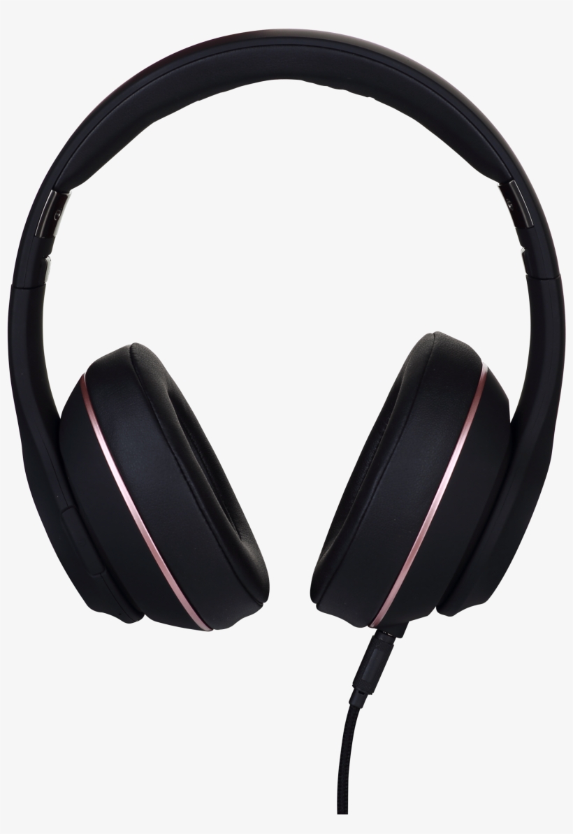 Boom By Miiego Black-rose Front With Cable - Headphones, transparent png download