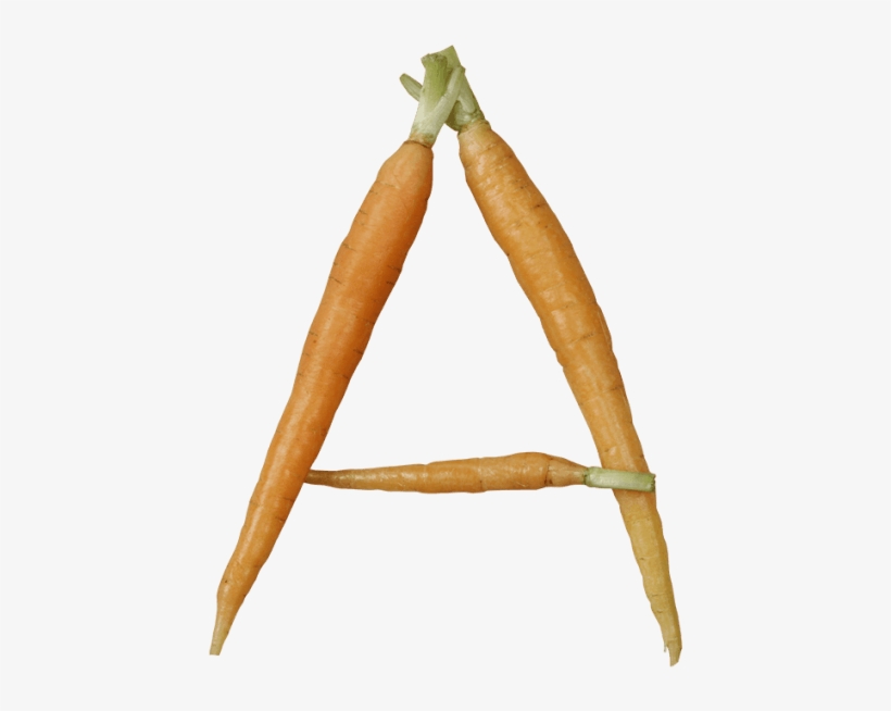 Carrot Font - Letter A Vegetable Png, transparent png download