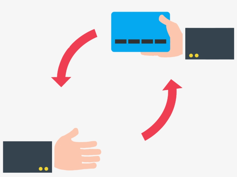Stock Vector Human Hands With Money Stack And Coins - Graphic Design, transparent png download