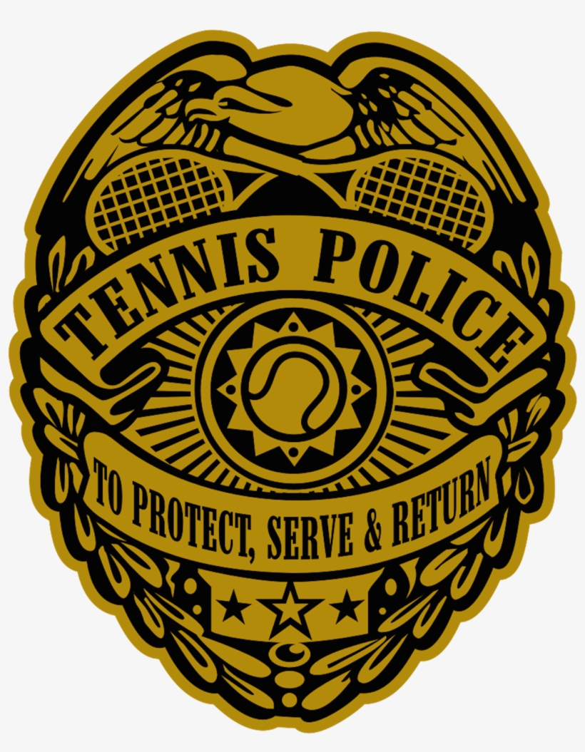 Tennis Police Badge Copy 4 - Vector Graphics, transparent png download
