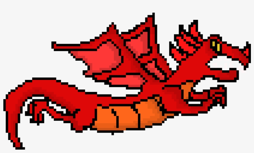 Pixel Dragon - Dragon Pixel Art Png, transparent png download