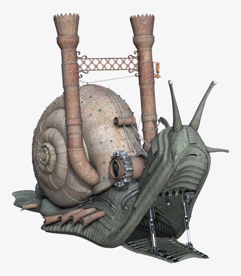 Snail Fantasy Steam Pank Png Image - Snail, transparent png download