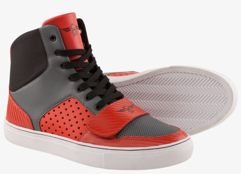 Cesario X Red Smoke Black Red Smoke, Black Shoes - Sneakers, transparent png download