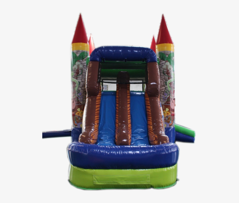 28' Pirate Bounce House Wet Or Dry Water Slide Combo - Inflatable, transparent png download