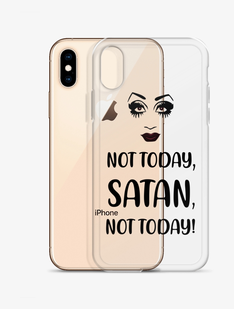 Load Image Into Gallery Viewer, Not Today Satan Iphone - Mobile Phone Case, transparent png download