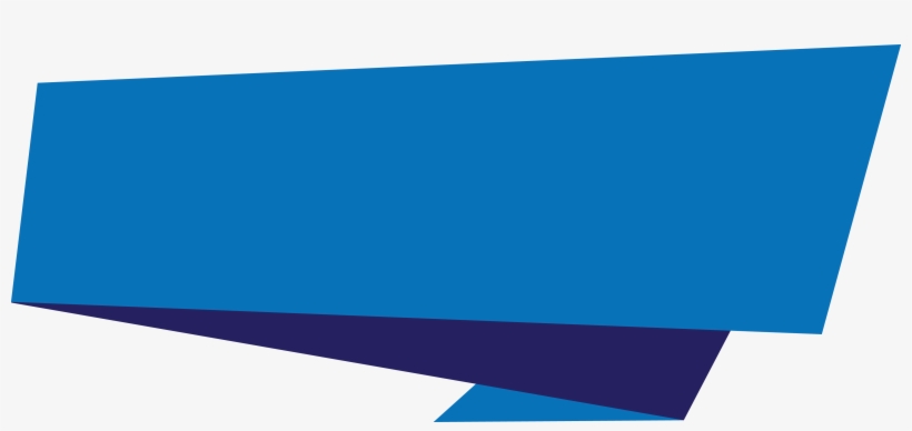 Blue Origami Banner Png, transparent png download